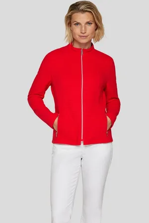 Rabe Blouson Strukturierte Jacke mit Reißverschluss