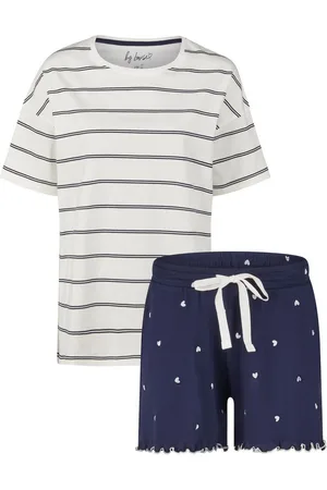 by Louise Shorty Sleep Chic (Set, 2 tlg., 2-teilig) Damen Pyjama kurz Shorty Kurzarm Baumwolle - Verkäufer: chic4home