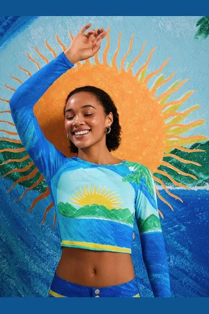 Roxy Rash Guard Atlas - Langärmliges Surf-Top mit Cropped Fit - Verkäufer: MOOLOOLABAS