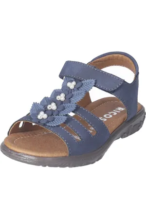 Ricosta Clara WMS: mittel Sandalette, Sandale mit Klett, WMS-System, Leder, Größenschablone zum Download