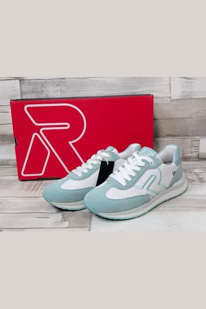 Rieker Sneakers weiss/hellblau zum Schnüren 39 Ballerina - Verkäufer: Littmann