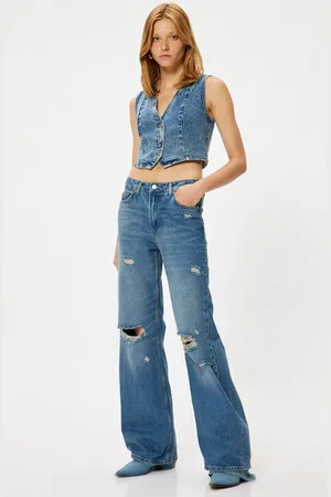 Koton 5-Pocket-Jeans Normale Leibhöhe Wide Leg - Verkäufer: