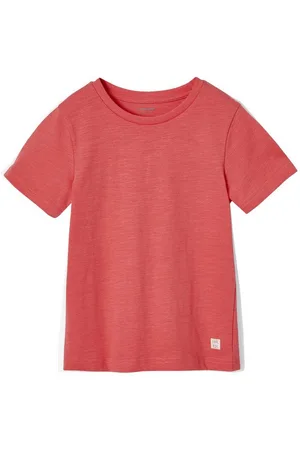 Vertbaudet Kurzarmshirt Jungen T-Shirt BASIC Zierlabel am Saum - Verkäufer: