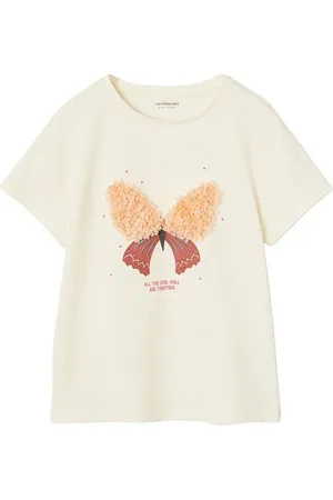 Vertbaudet Kurzarmshirt Mädchen T-Shirt mit Rüschenmotiv - Verkäufer: