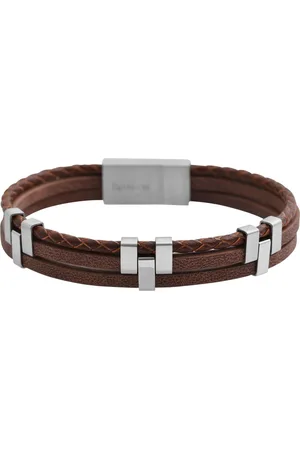 Akzent Armband Vojin Armband aus Echtleder und Edelstahlelementen in (Einzeln) - Verkäufer: Shaghafi GmbH