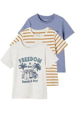 Vertbaudet Kurzarmshirt 3er-Pack Jungen T-Shirts BASIC 3er-Pack - Verkäufer: