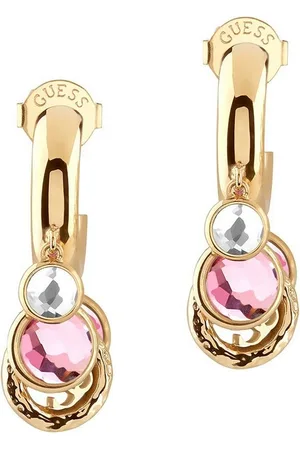 Guess Paar Creolen Creolen Crystal Charms Pink/ - Verkäufer: uhrcenter