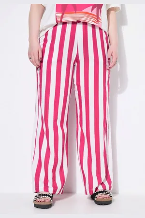 STUDIO UNTOLD Schlupfhose Musselin-Hose Wide Legs Streifen Elastikbund - Verkäufer: Popken Fashion Group