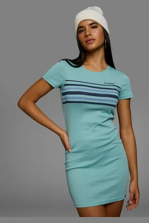 KangaROOS Jerseykleid mit Rundhals und Halbarm