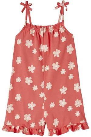 Vertbaudet Jumpsuit Kurzer Mädchen Jumpsuit mit Trägern - Verkäufer: