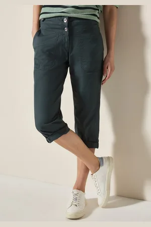 CECIL Caprihose Style New York mit Knopfdetails am Bund