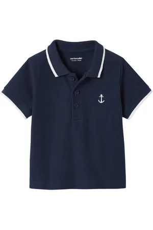 Vertbaudet Poloshirt Jungen Baby Poloshirt mit Stickerei Stickerei - Verkäufer: