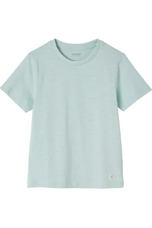 Vertbaudet Kurzarmshirt Jungen T-Shirt BASIC Zierlabel am Saum - Verkäufer: