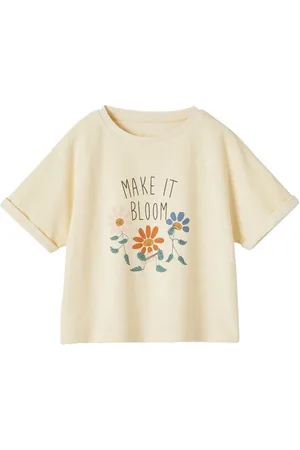 Vertbaudet Kurzarmshirt Mädchen T-Shirt aus Frottee - Verkäufer: