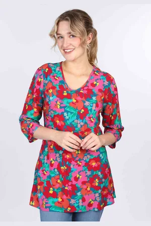Deerberg Tunika Babsi Big Flower - Verkäufer: Scandic Fashion GmbH