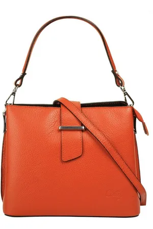 Cluty Henkeltasche, echt Leder, Made in Italy