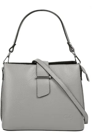 Cluty Henkeltasche, echt Leder, Made in Italy