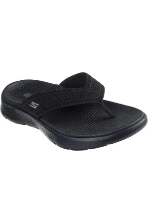 Skechers GO WALK FLEX SANDAL Zehentrenner, Badeschuh, Strandschuh, Sommerschuh mit Goga Mat Fußbett