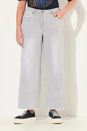 Ulla Popken Regular-fit-Jeans Jeans Mary Fransensaum weites Bein Stretch - Verkäufer: Popken Fashion Group