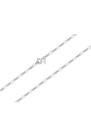 Silberkettenstore Kette mit Anhänger Fashion Line Plättchenkette 3,4mm, 2091 - 925 Silber, Länge wählbar - Verkäufer: silberketten-store