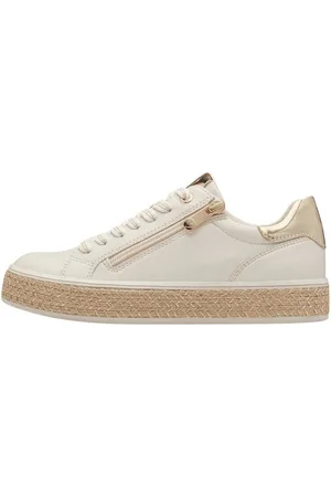 Marco Tozzi Damen Sneaker 2-23715-42-402 CREAM COMBI Sneaker - Verkäufer: DerSchuhhaendler