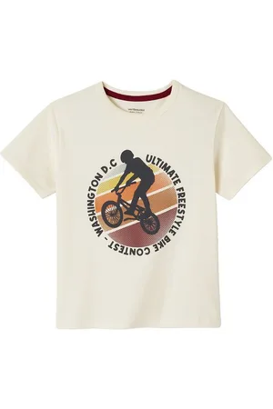 Vertbaudet Kurzarmshirt Jungen T-Shirt, grafischer Print Fahrzeugmotiv - Verkäufer: