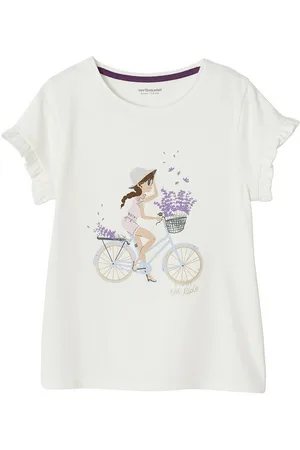 Vertbaudet Kurzarmshirt Mädchen T-Shirt Printmotiv - Verkäufer: