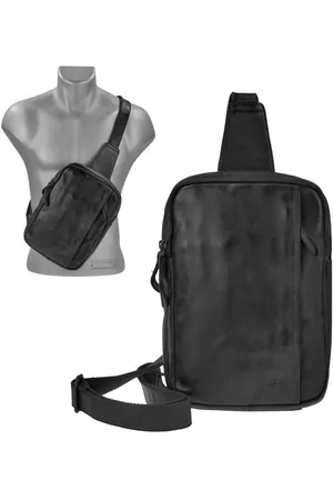 Bear Design Umhängetasche "Stefan" Crossbody Bag Leder 20x29cm Crossover, sportlich, knautschig weiches Leder, 2 Fächer - Verkäufer: Ordnung und mehr