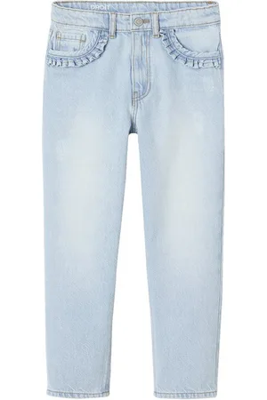 Vertbaudet 7/8-Caprijeans Gerade Mädchen Jeans, Hüftweite COMFORT - Verkäufer: