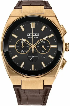 Citizen Quarzuhr Herrenuhr CA4583-01E Ø 43 mm Leder Armbanduhr - Verkäufer: woolloom