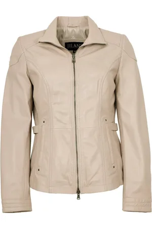 Jilani Lederjacke Renea-3 - Damen Lederjacke Lammnappa sand - Verkäufer: Lederjacken24