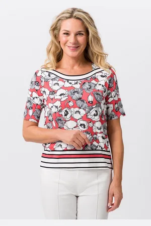Frank Walder Kurzarmshirt mit einzigartigem Blütendessin - Verkäufer: Held Fashion Retail