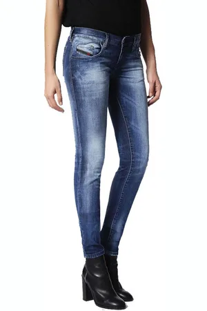 Diesel Straight-Jeans Sandy 0680A Stretch Damen Jeans Hose Slim Straight - Verkäufer: fashion4smile