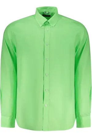 North Sails Langarmhemd Grünes Herren Langarmhemd mit Button-Down-Kragen und Logo - Verkäufer: Redeve