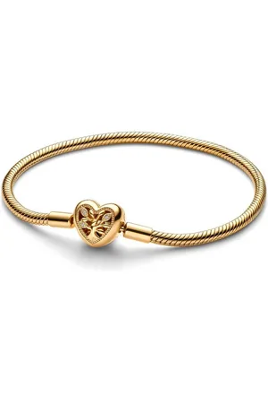 PANDORA Armband Damenarmband Familie Moments IP Gold, Zirkonia, Emaille von - Verkäufer: Unique Jewelry GmbH