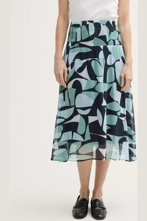 TOM TAILOR Sommerrock Chiffon Midi-Rock mit Muster - Verkäufer: