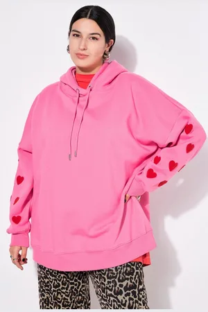 STUDIO UNTOLD Sweatshirt Hoodie extra oversized Sweat Kapuze Hearts - Verkäufer: Popken Fashion Group