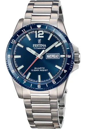 Festina Quarzuhr Calendario Titanium F20698/2, Armbanduhr, Herrenuhr, analog, Tag, Wochentag