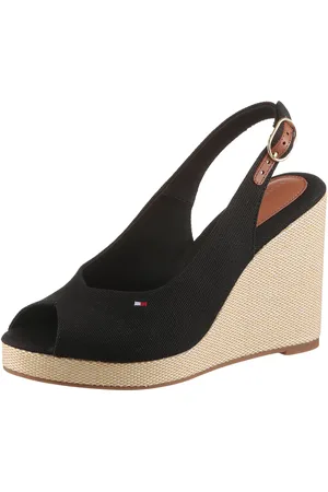 Tommy Hilfiger FLAG HIGH WEDGE ESPAD SLINGBACK High-Heel-Sandalette, Sommerschuh, Partyschuh, Keilsandalette, in schmaler Form