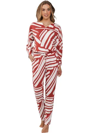Pastunette Schlafanzug Damen Pyjama lang (2 tlg) Grafisches Design - Verkäufer: HELLER-SHOES
