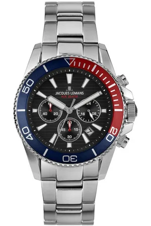 Jacques Lemans Taucheruhr für Taucher Chronograph Edelstahl/ - Verkäufer: uhrcenter