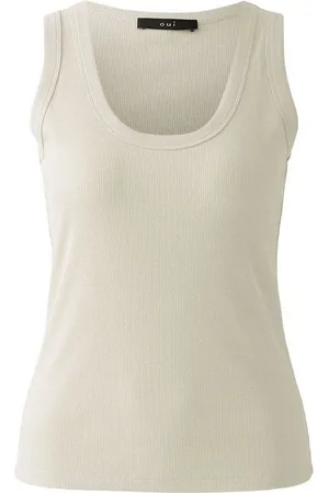 Oui Trägertop Tank Top Viskose mit Glanzgarn - Verkäufer: