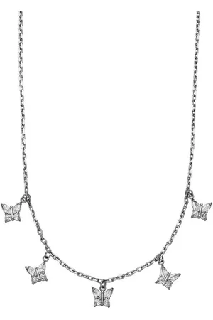 Purelei Kette mit Anhänger Schmuck Geschenk Butterfly Schmetterling, 22211-Necklace-Butterfly, mit Zirkonia (synth)