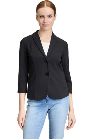 Betty Barclay Jackenblazer Kurzblazer mit Knöpfen Kragen