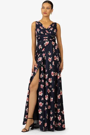 Kraimod Abendkleid mit Raffungen und floralem Druck - Verkäufer: Lepetan