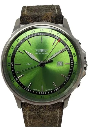 Iron Annie Quarzuhr Herrenuhr GMT Lederband beige 5842-9 Limited Edition, Herrenuhr GMT Lederband beige 5842-9 - Verkäufer: Juwelier Bektas e.K.