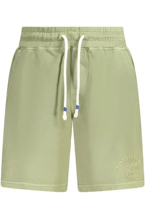 North Sails 5-Pocket-Hose Kurze grüne Herren-Hose aus Rippstoff mit Kordel und Stickerei - Verkäufer: Redeve