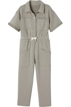 Vertbaudet Jumpsuit Mädchen Jumpsuit aus Sweatware - Verkäufer: