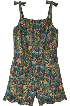 Vertbaudet Jumpsuit Kurzer Mädchen Jumpsuit mit Trägern - Verkäufer: