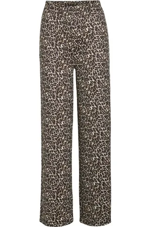 VILA Stoffhose Leopardenmuster Hose mit weitem Bein VIPIA HW WIDE PANTS/KA - Verkäufer: ARIZONAS